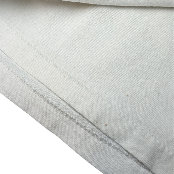 Vintage 90's Davis World final Sweden crew neck long sleeve White Cotton T shirt - Picture 8 of 8